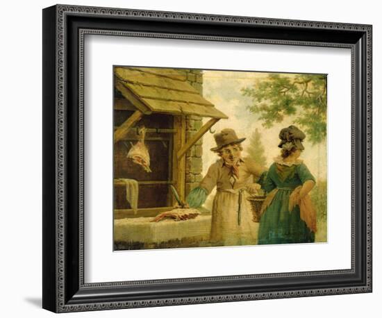 The Village Butcher-John Cranch-Framed Giclee Print