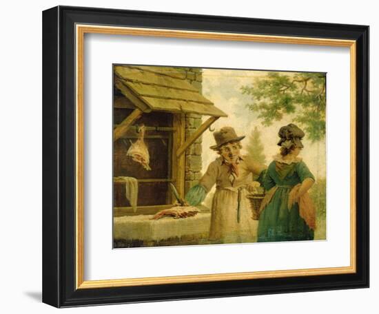 The Village Butcher-John Cranch-Framed Giclee Print