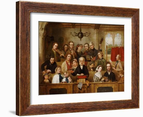 The Village Choir-John Watkins Chapman-Framed Giclee Print