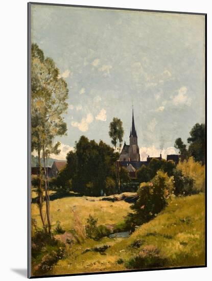 The Village Church, 1891-Henri-Joseph Harpignies-Mounted Giclee Print