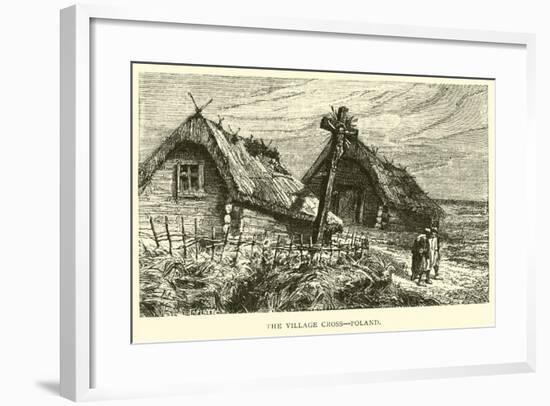 The Village Cross, Poland-null-Framed Giclee Print