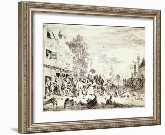 The Village Fair, 1685-Cornelis Dusart-Framed Giclee Print