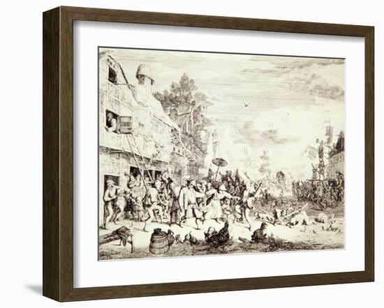 The Village Fair, 1685-Cornelis Dusart-Framed Giclee Print