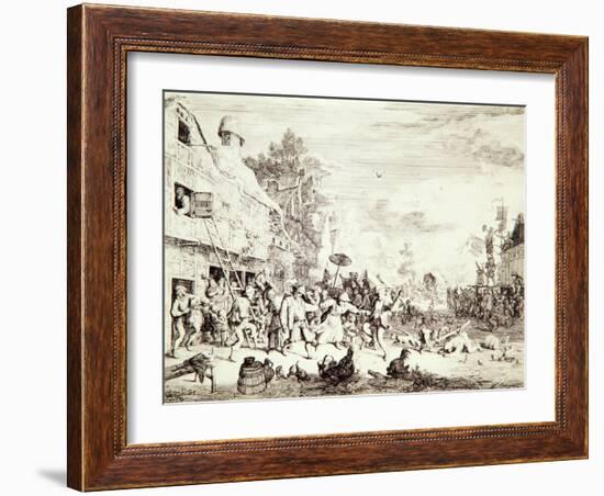 The Village Fair, 1685-Cornelis Dusart-Framed Giclee Print