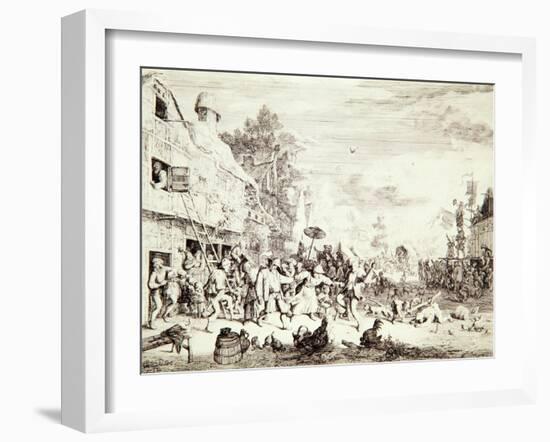 The Village Fair, 1685-Cornelis Dusart-Framed Giclee Print