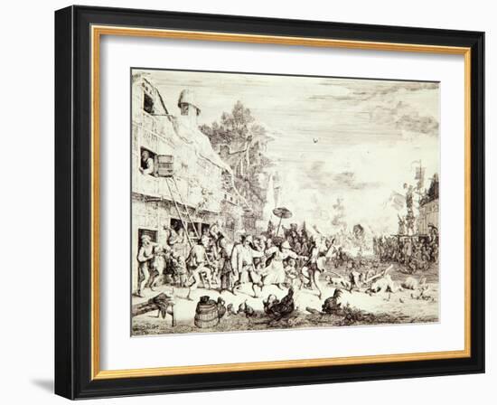 The Village Fair, 1685-Cornelis Dusart-Framed Giclee Print