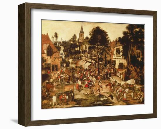 The Village Fair-Pieter Brueghel the Younger-Framed Giclee Print