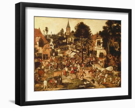 The Village Fair-Pieter Brueghel the Younger-Framed Giclee Print