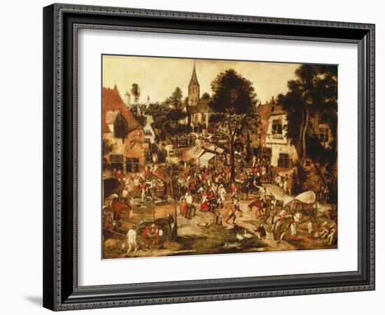 The Village Fair-Pieter Brueghel the Younger-Framed Giclee Print