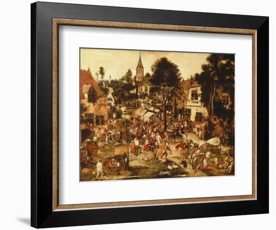 The Village Fair-Pieter Brueghel the Younger-Framed Giclee Print