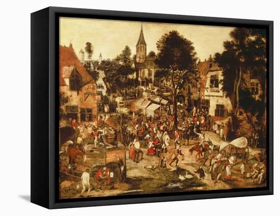 The Village Fair-Pieter Brueghel the Younger-Framed Premier Image Canvas