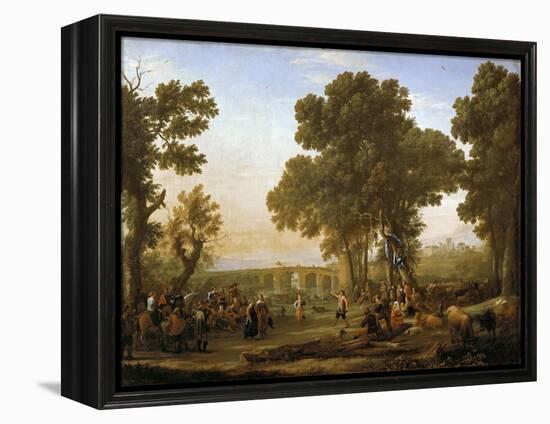 The Village Festival-Claude Lorraine-Framed Premier Image Canvas