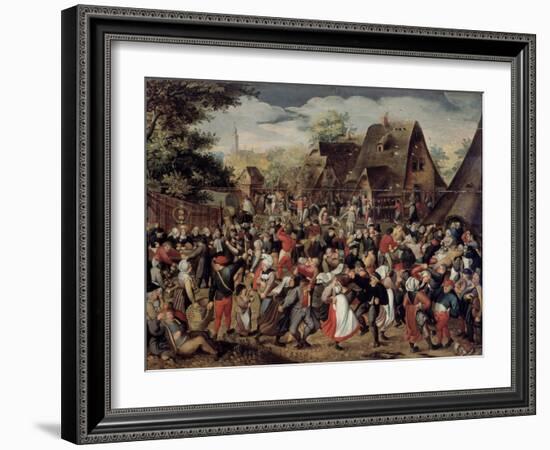 The Village Festival-Pieter Brueghel the Younger-Framed Giclee Print