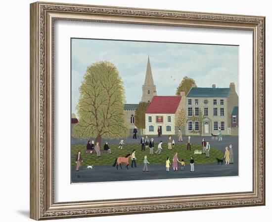 The Village Green-Vincent Haddelsey-Framed Giclee Print