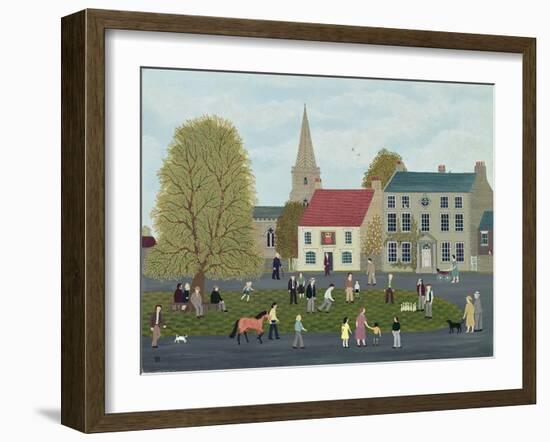 The Village Green-Vincent Haddelsey-Framed Giclee Print