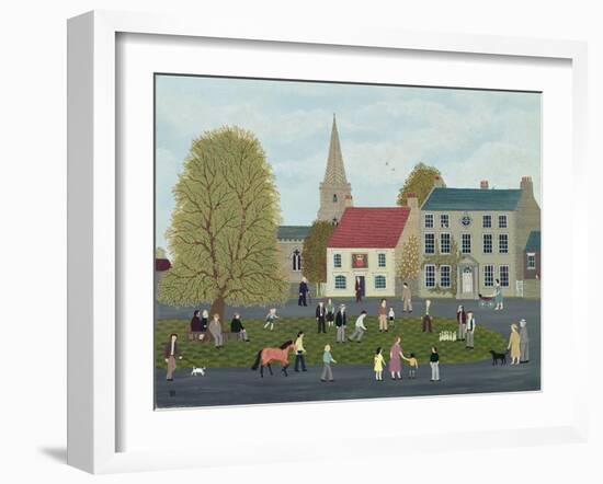 The Village Green-Vincent Haddelsey-Framed Giclee Print