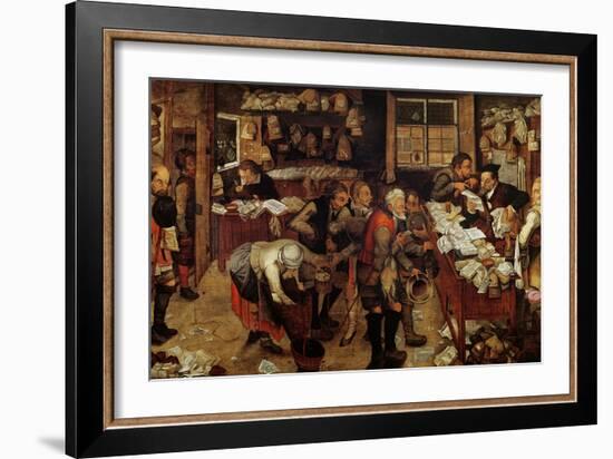 The Village Lawyer, 1621-Pieter Brueghel the Younger-Framed Giclee Print