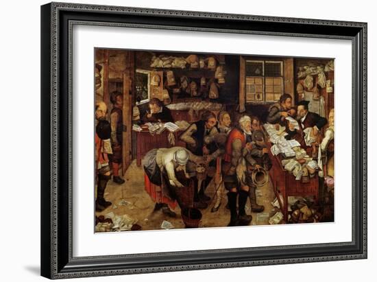 The Village Lawyer, 1621-Pieter Brueghel the Younger-Framed Giclee Print