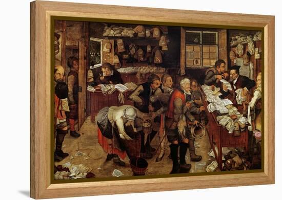 The Village Lawyer, 1621-Pieter Brueghel the Younger-Framed Premier Image Canvas