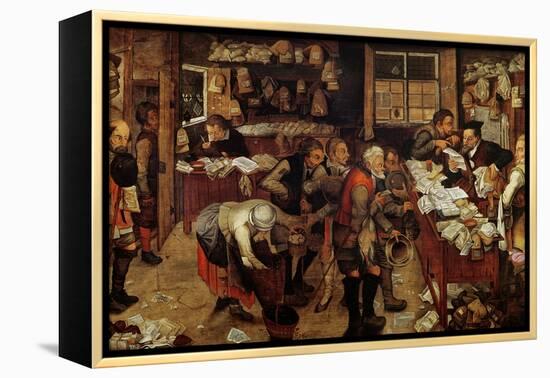 The Village Lawyer, 1621-Pieter Brueghel the Younger-Framed Premier Image Canvas