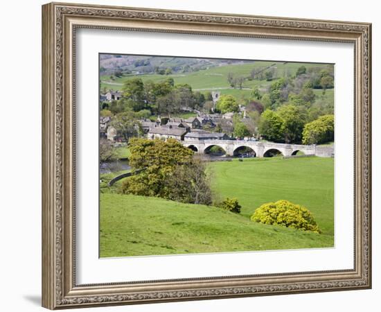 The Village of Burnsall in Wharfedale, Yorkshire Dales, Yorkshire, England, United Kingdom, Europe-Mark Sunderland-Framed Photographic Print