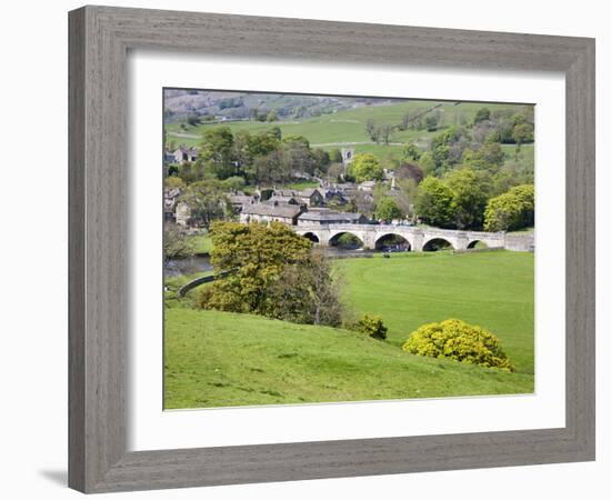 The Village of Burnsall in Wharfedale, Yorkshire Dales, Yorkshire, England, United Kingdom, Europe-Mark Sunderland-Framed Photographic Print