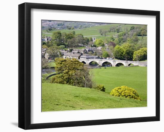 The Village of Burnsall in Wharfedale, Yorkshire Dales, Yorkshire, England, United Kingdom, Europe-Mark Sunderland-Framed Photographic Print