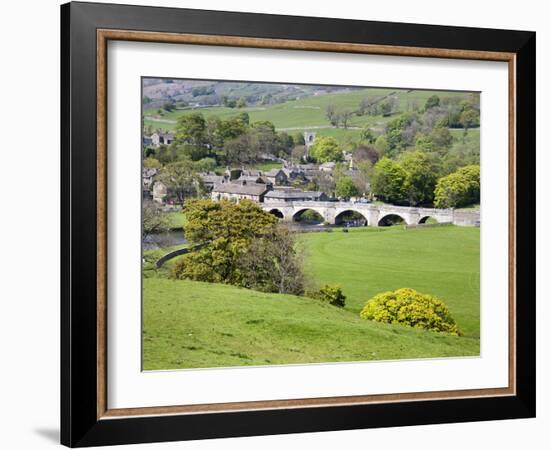 The Village of Burnsall in Wharfedale, Yorkshire Dales, Yorkshire, England, United Kingdom, Europe-Mark Sunderland-Framed Photographic Print