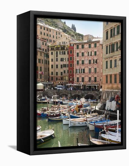 The Village of Camogli, Liguria, Italy, Europe-Angelo Cavalli-Framed Premier Image Canvas