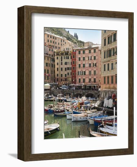 The Village of Camogli, Liguria, Italy, Europe-Angelo Cavalli-Framed Photographic Print