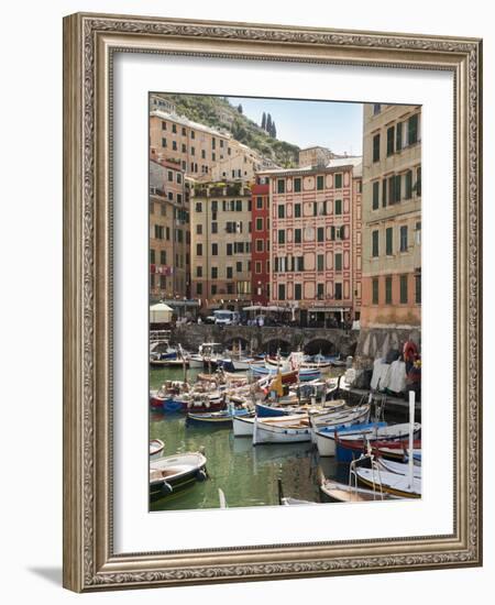 The Village of Camogli, Liguria, Italy, Europe-Angelo Cavalli-Framed Photographic Print