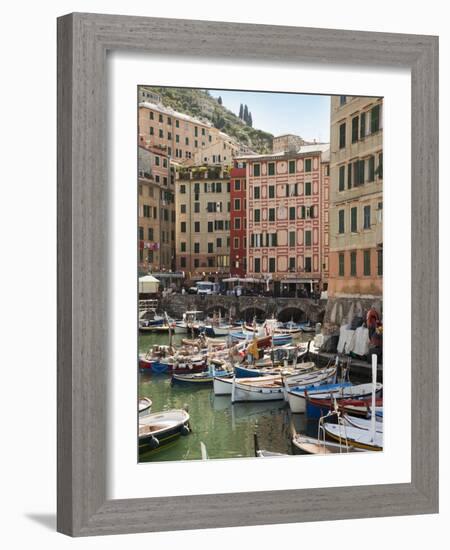 The Village of Camogli, Liguria, Italy, Europe-Angelo Cavalli-Framed Photographic Print