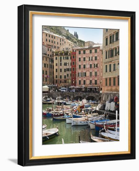 The Village of Camogli, Liguria, Italy, Europe-Angelo Cavalli-Framed Photographic Print