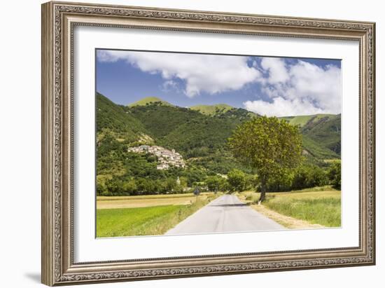 The village of Campi in the Monti Sibilini National Park, Umbria, Italy, Europe-Julian Elliott-Framed Photographic Print