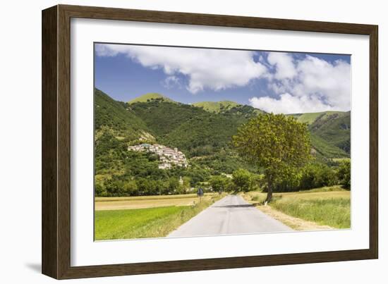 The village of Campi in the Monti Sibilini National Park, Umbria, Italy, Europe-Julian Elliott-Framed Photographic Print