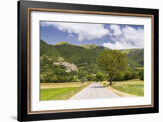 The village of Campi in the Monti Sibilini National Park, Umbria, Italy, Europe-Julian Elliott-Framed Photographic Print