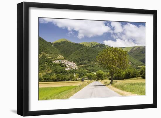 The village of Campi in the Monti Sibilini National Park, Umbria, Italy, Europe-Julian Elliott-Framed Photographic Print