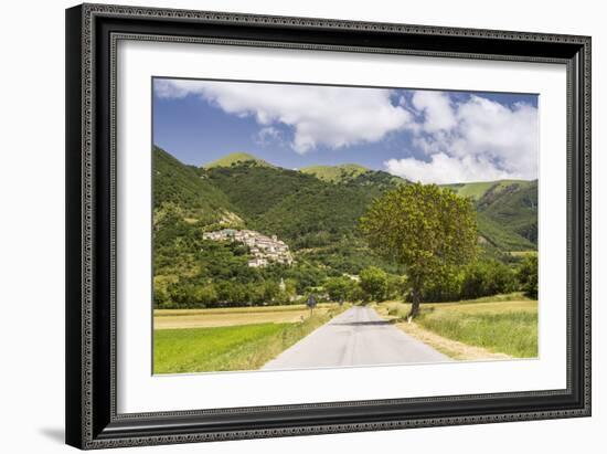 The village of Campi in the Monti Sibilini National Park, Umbria, Italy, Europe-Julian Elliott-Framed Photographic Print