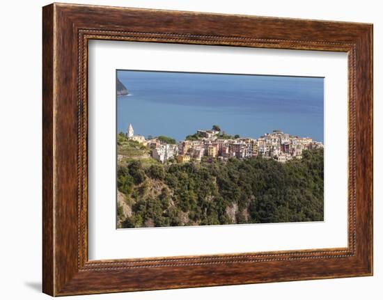 The Village of Corniglia in the Cinque Terre, UNESCO World Heritage Site, Liguria, Italy, Europe-Julian Elliott-Framed Photographic Print