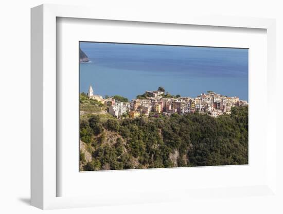 The Village of Corniglia in the Cinque Terre, UNESCO World Heritage Site, Liguria, Italy, Europe-Julian Elliott-Framed Photographic Print