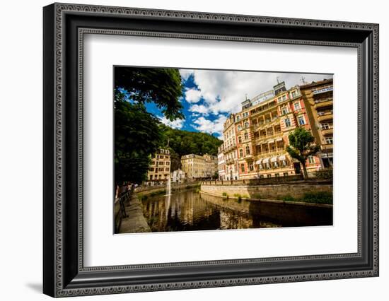 The Village of Karlovy Vary, Bohemia, Czech Republic, Europe-Laura Grier-Framed Photographic Print