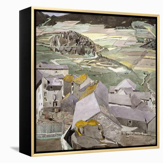 The Village of La Lagonne-Charles Rennie Mackintosh-Framed Premier Image Canvas