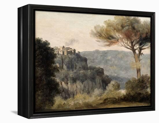 The Village of Nemi, Late 18th-Early 19th Century-Pierre Henri de Valenciennes-Framed Premier Image Canvas