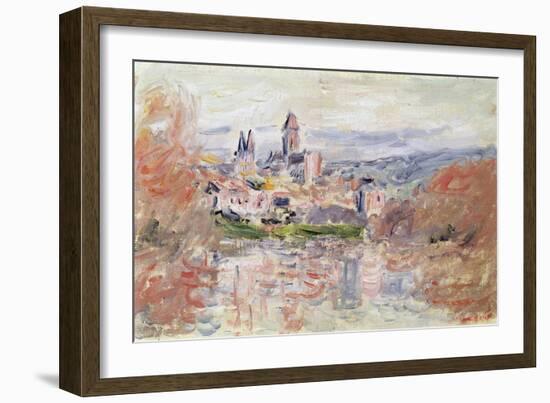 The Village of Vetheuil, c.1881-Claude Monet-Framed Giclee Print