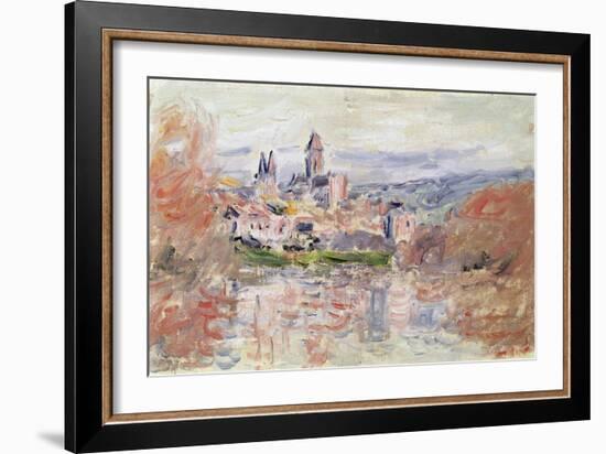 The Village of Vetheuil, c.1881-Claude Monet-Framed Giclee Print