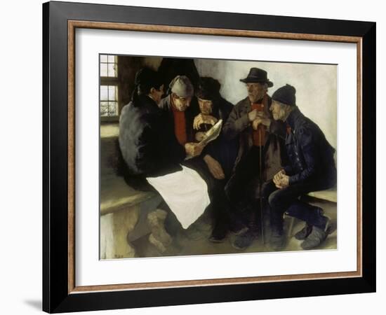 The Village Politicians, 1877-Wilhelm Leibl-Framed Giclee Print