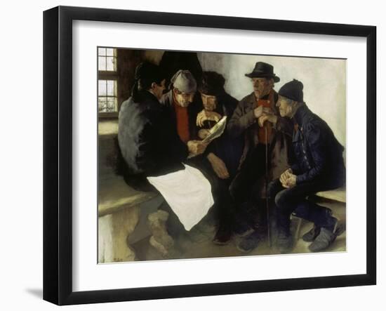 The Village Politicians, 1877-Wilhelm Leibl-Framed Giclee Print