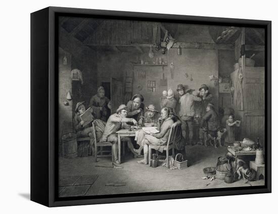 The Village Politicians, Engraved by Abraham Raimbach (1784-1868), 1814 (Engraving)-Sir David Wilkie-Framed Premier Image Canvas