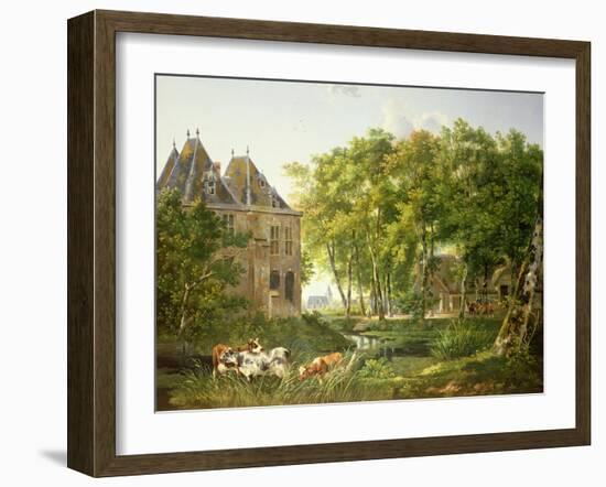 The Village Pond-Dutch School-Framed Giclee Print