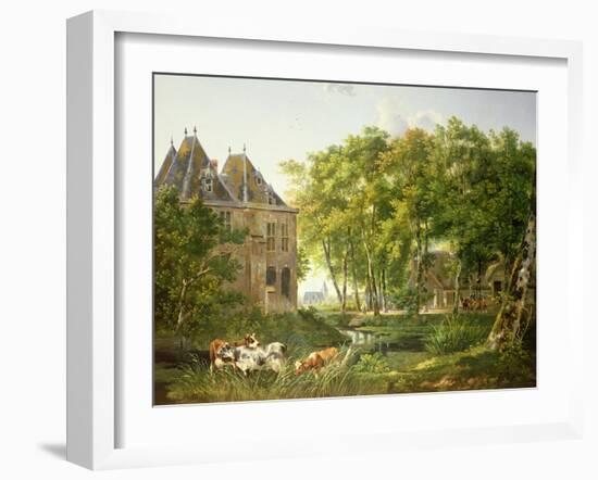 The Village Pond-Dutch School-Framed Giclee Print